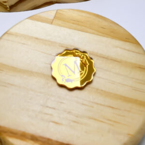 Kit Etiqueta personalizada acrílico espelhado artesanato tag