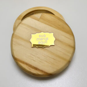 Kit Etiqueta personalizada acrílico espelhado artesanato tag