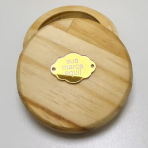 Kit Etiqueta personalizada acrílico espelhado artesanato tag