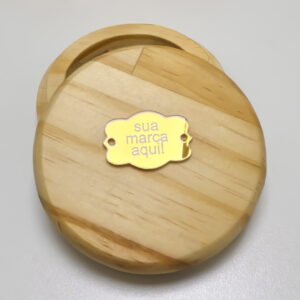 Kit Etiqueta personalizada acrílico espelhado artesanato tag