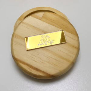 Kit Etiqueta personalizada acrílico espelhado artesanato tag