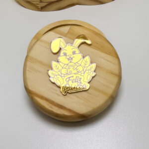 Aplique coelho páscoa acrílico espelhado lembrancinha