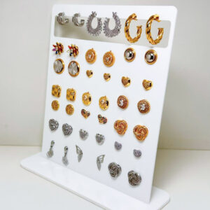 Expositor de mesa para 21 brincos acrílico 17x20cm