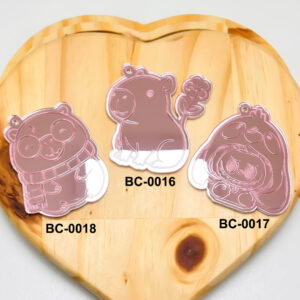 Kit 05 Chaveiros Acrílico Espelhado 5,4cm