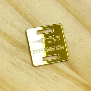 Kit tag passa fita acrílico personalizado artesanato