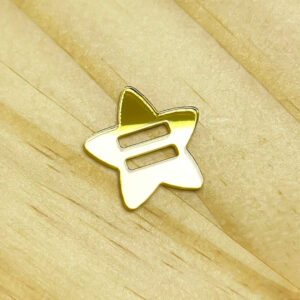 Kit Etiqueta tag passa fita acrílico estrela artesanato