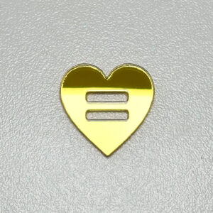 Kit Etiqueta tag passa fita acrílico coração artesanato