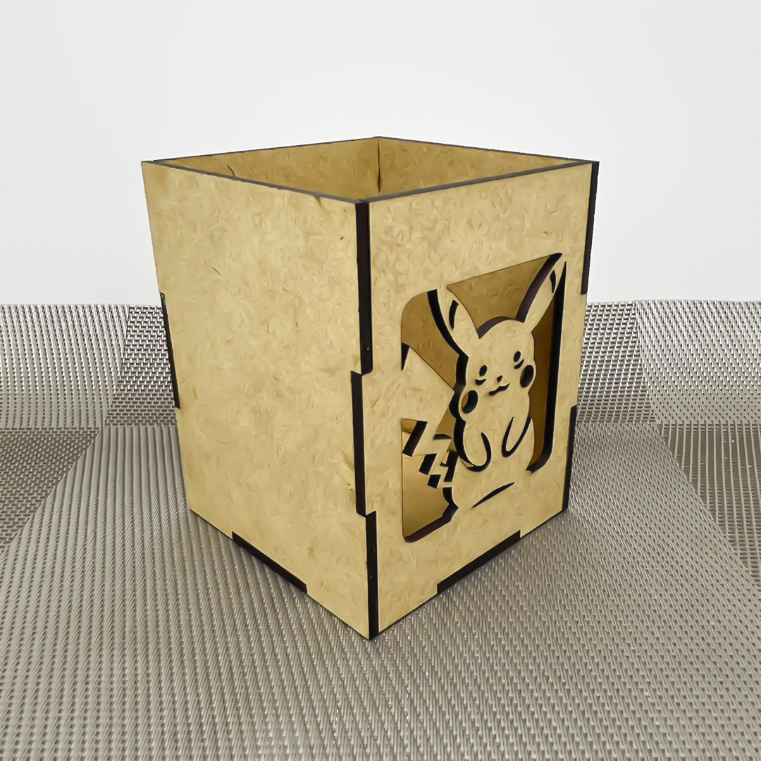 Kit 10 Porta Lápis Picachu MDF Lembrancinha Festa Infantil - Imagem 3