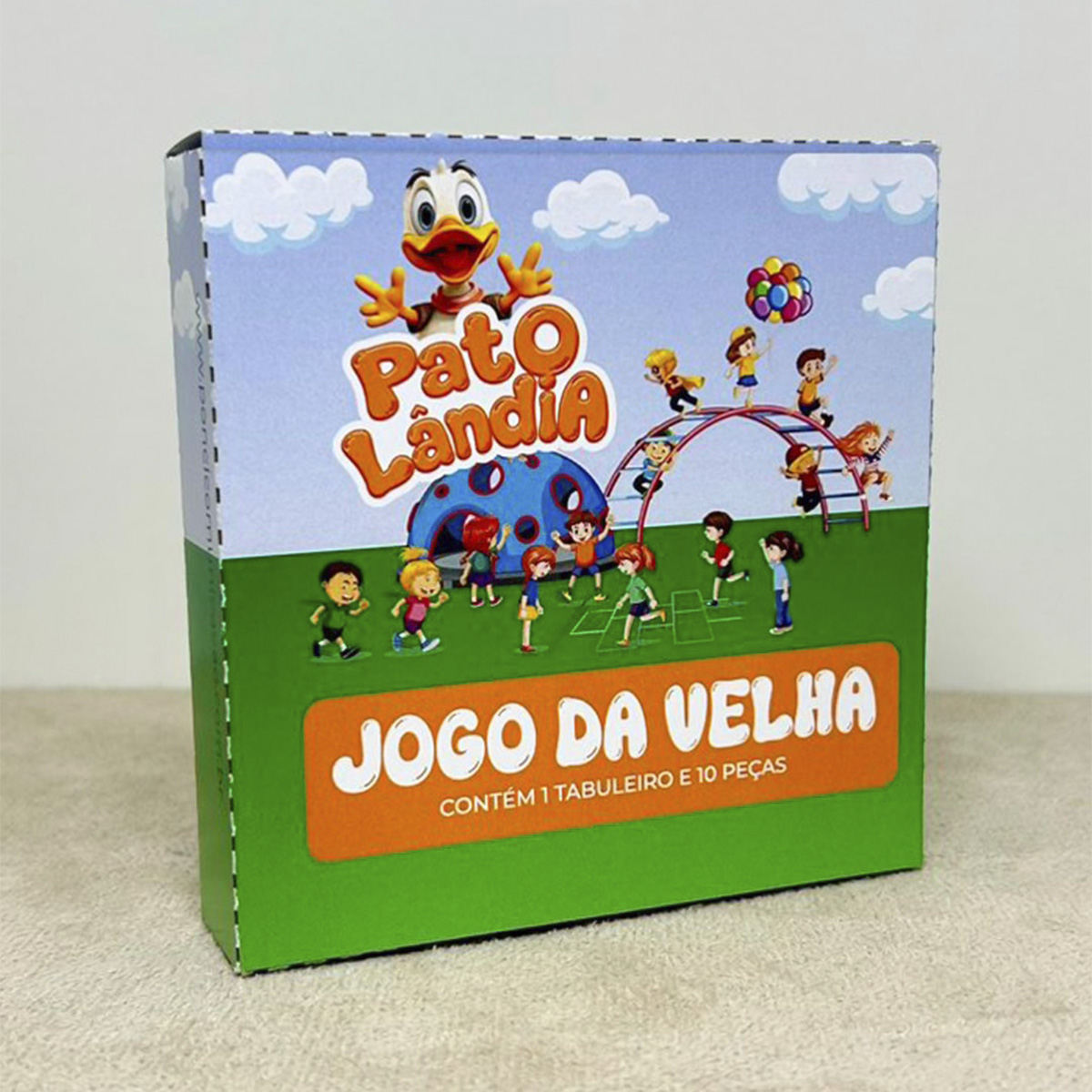 Jogo da Velha color Patolândia MDF Lembrancinha c/ caixinha - Imagem 3