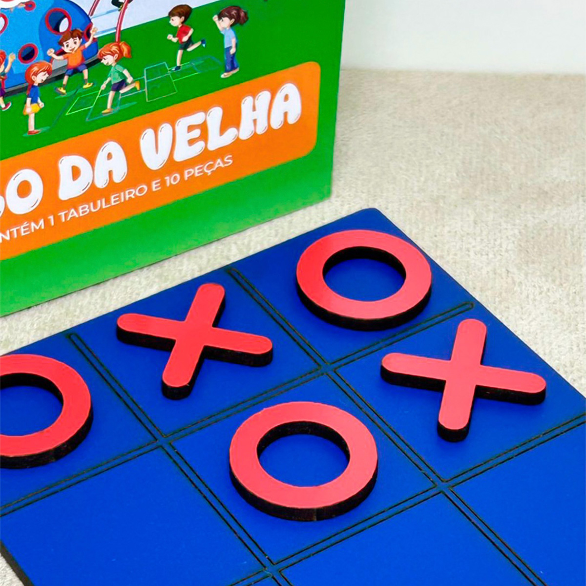 Jogo da Velha color Patolândia MDF Lembrancinha c/ caixinha - Imagem 6