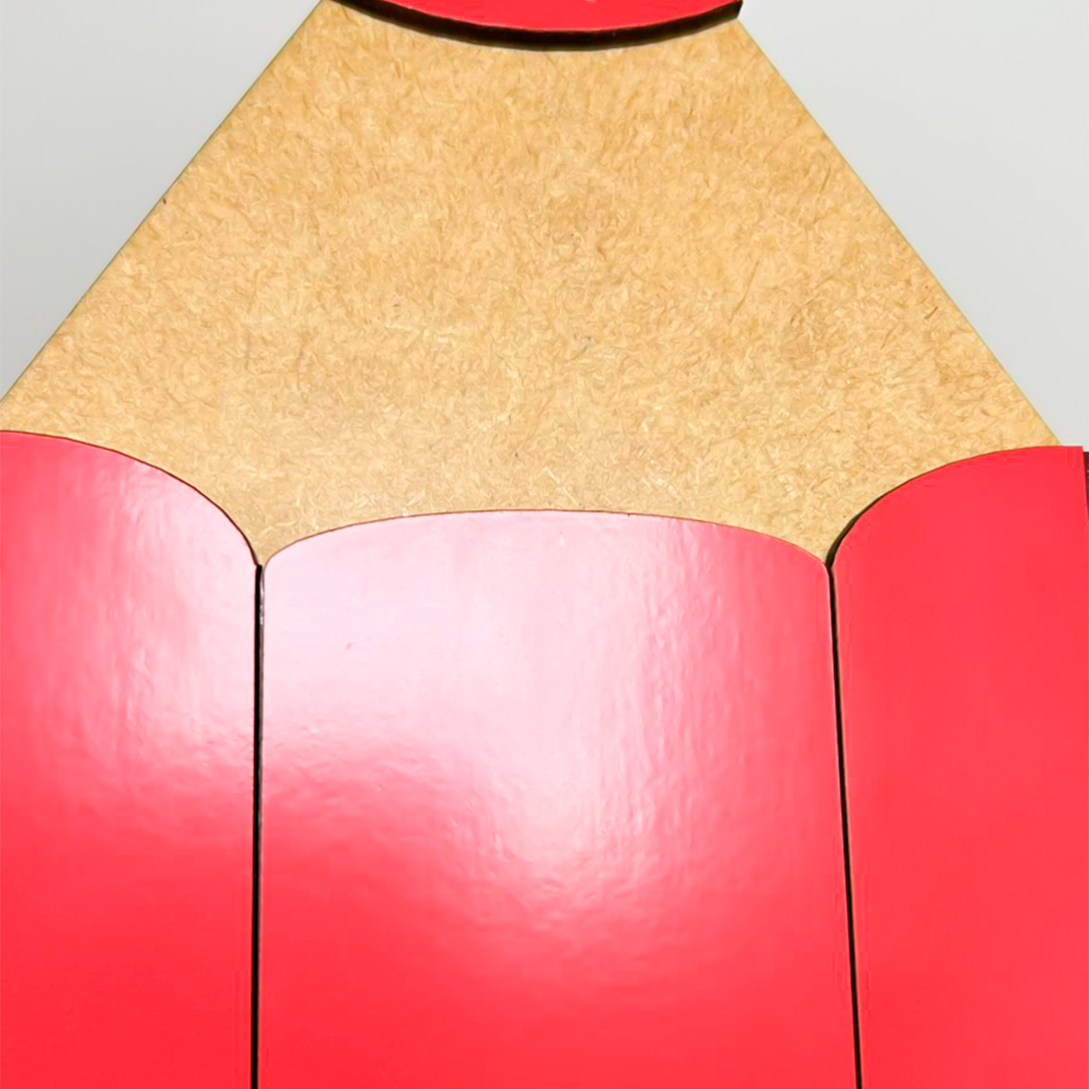Porta Lápis Premium em MDF 3mm Texturizado vermelho - Imagem 6