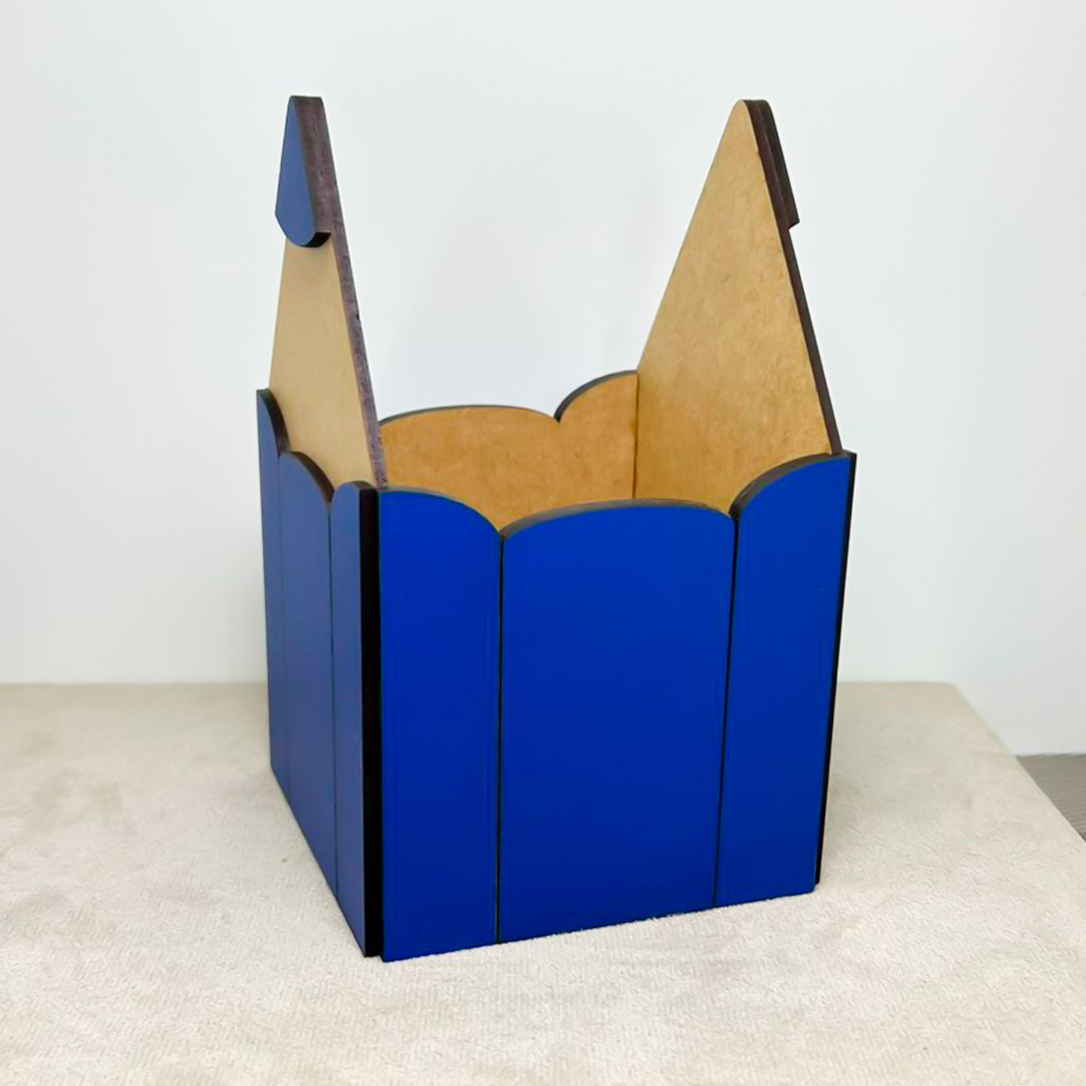 Porta Lápis Premium em MDF 3mm Texturizado Azul - Imagem 5