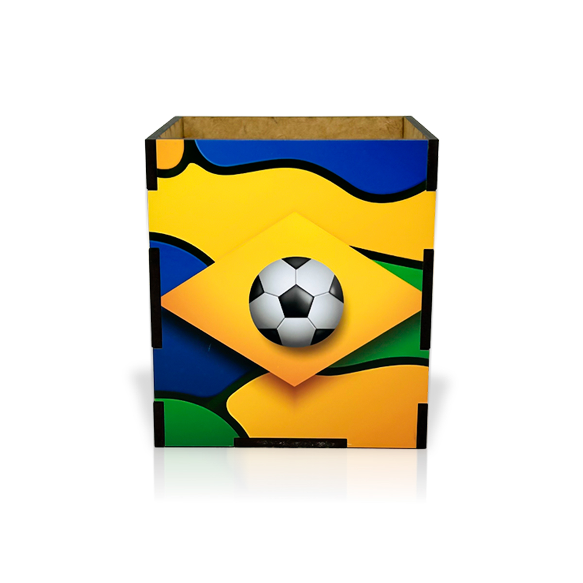 3 Caixinhas Porta Treco MDF premium Lembrancinha Brasil copa - Imagem 2