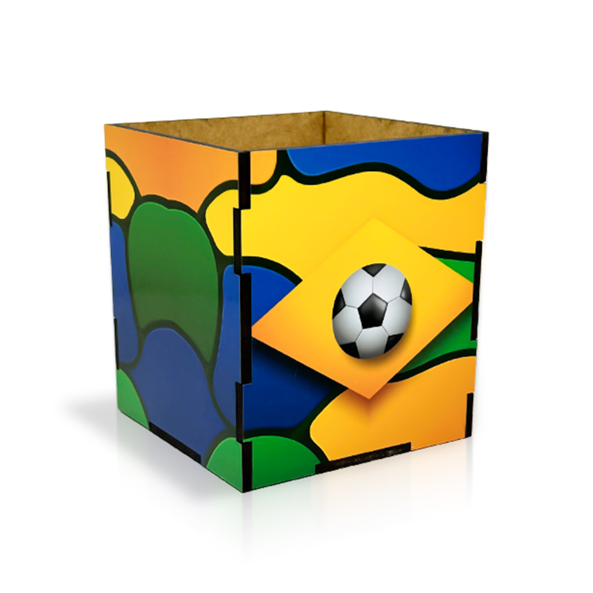 3 Caixinhas Porta Treco MDF premium Lembrancinha Brasil copa - Imagem 3