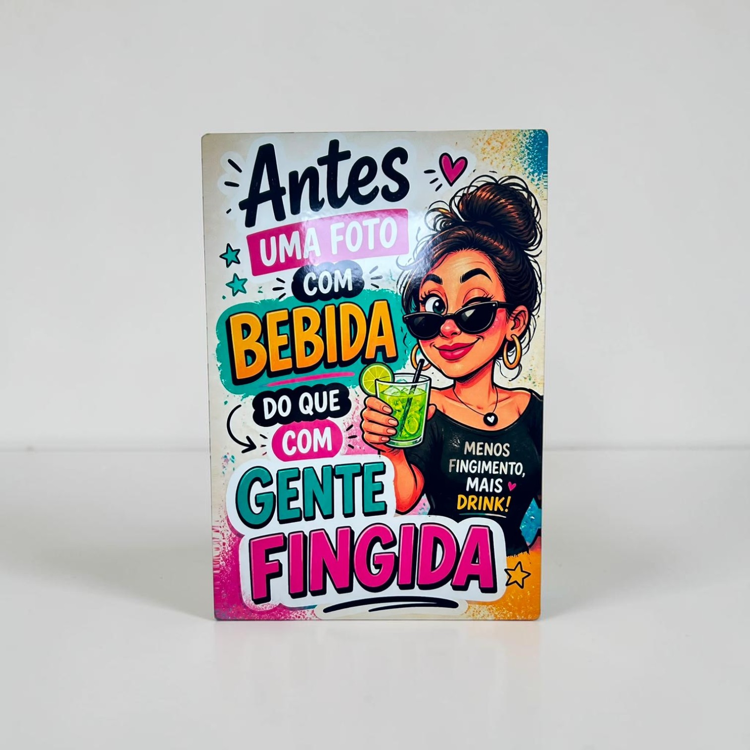 Kit 4 Placa Decorativa Mdf Bar Bebida Decoração 20x29 - Imagem 3