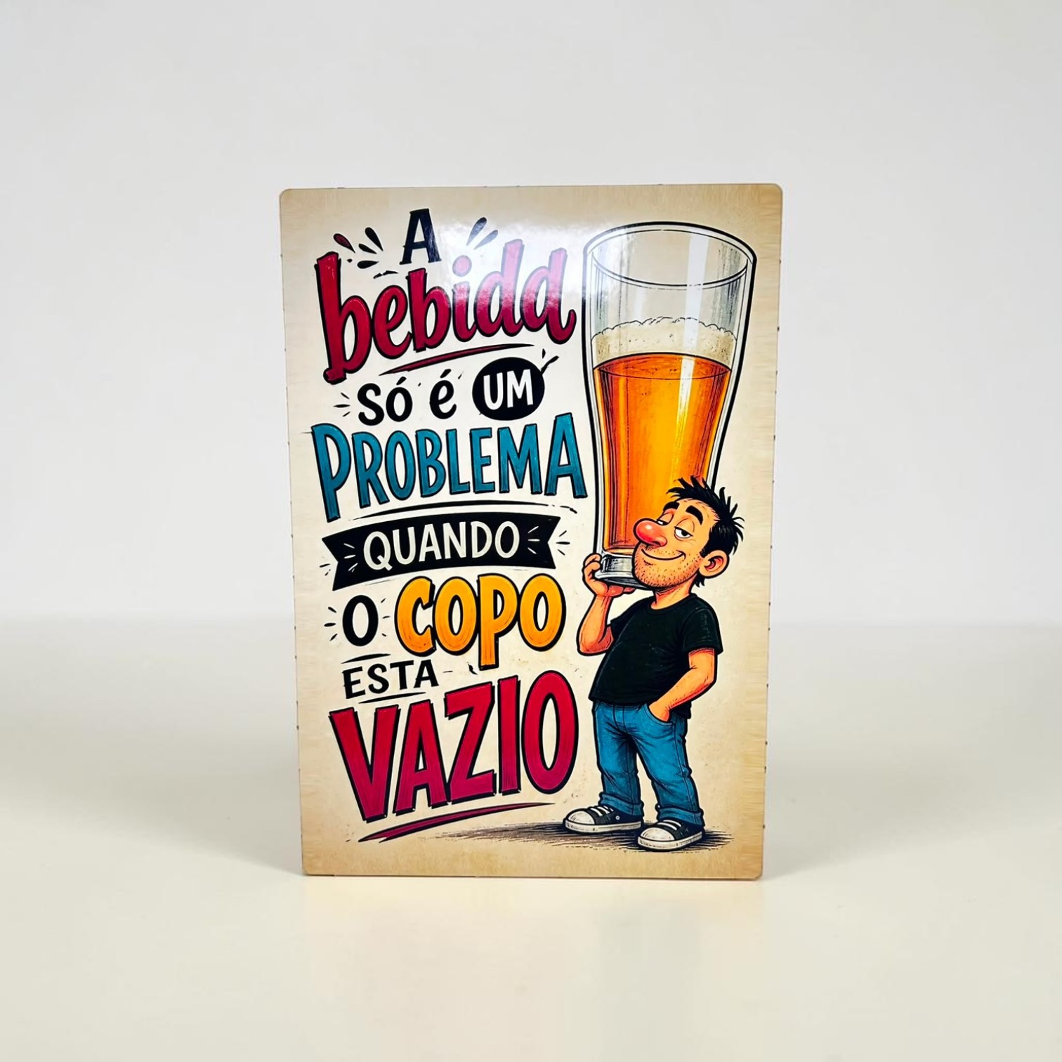 Kit 4 Placa Decorativa Mdf Bar Bebida Decoração 20x29 - Imagem 5